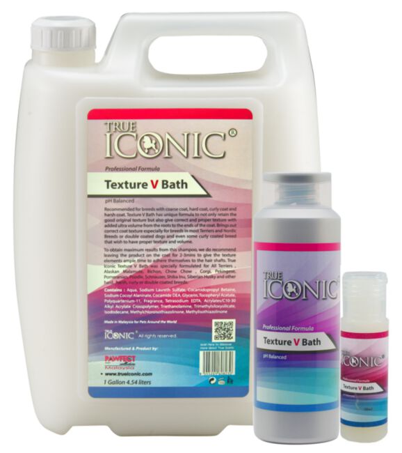 True Iconic Texture V Bath 4546 ml - szampon dla sierści szorstkiej