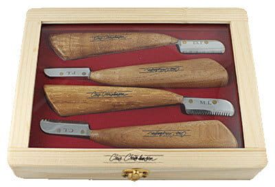 Zestaw 4 trymerów Chris Christensen Neoprene Stripping Knife